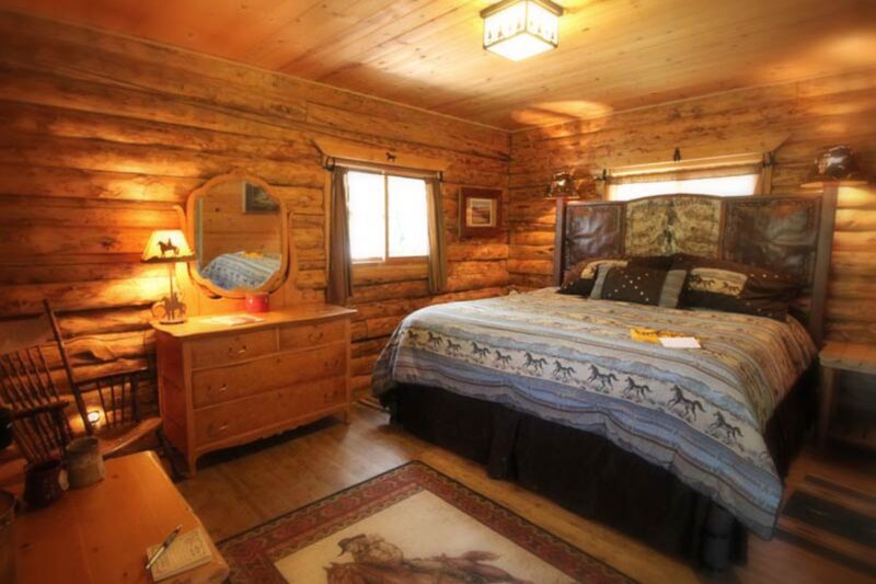 Cozy Cabin lodging in the Rocky Mountains at Bar Lazy J Guest Ranch in Colorado