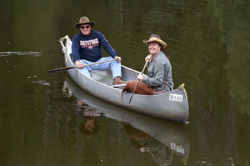 Canoeing at Black Mountain Ranch in Colorado