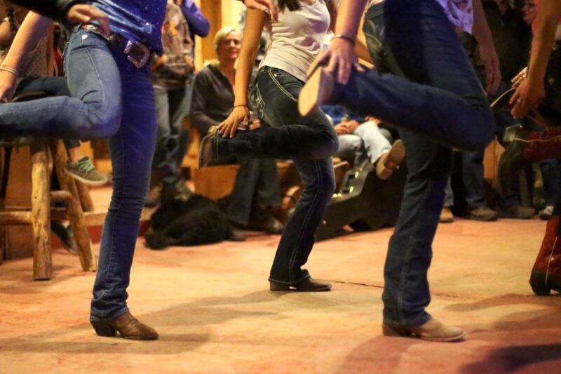 2-stepping at Black Mountain Ranch in Colorado