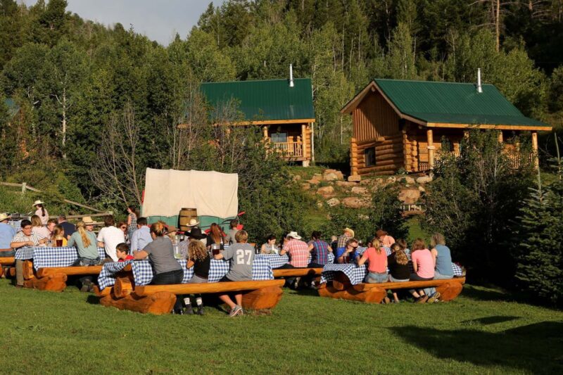 Ranch cookout at Black Mountain Ranch in Colorado