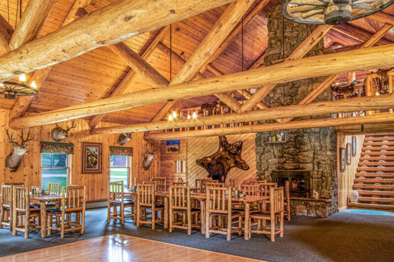 Dining Dance Area at Blackwater Creek Ranch in Wyoming