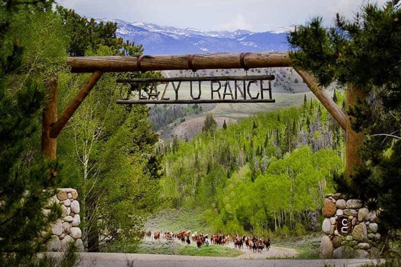 Entrance to C Lazy U in Colorado