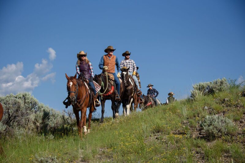 Horseback Riding at Blackwater Creek Ranch in Wyoming