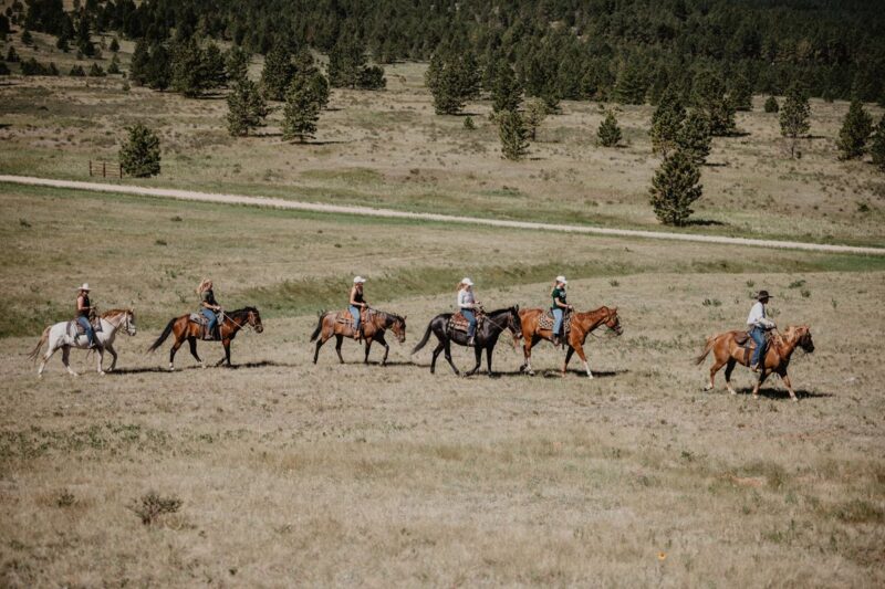 Horseback Riding at Circle Bar Ranch in Montana