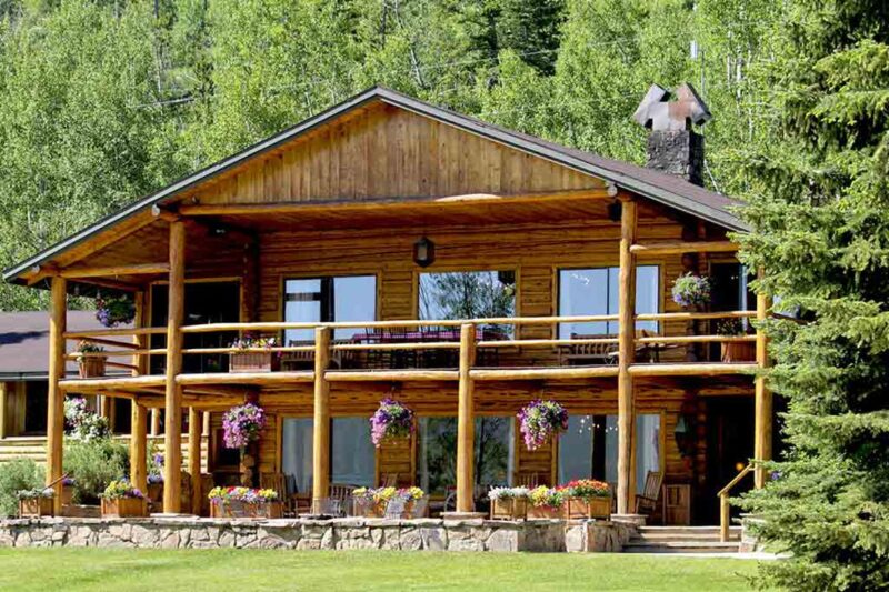 Front Main Lodge at C Lazy U in Colorado