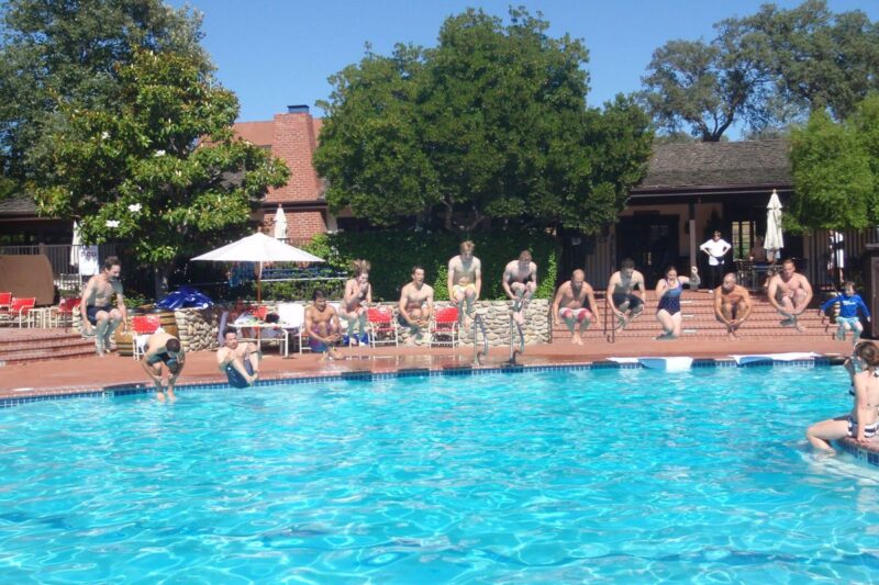 Swimming Pool family time at Alisal Ranch in California