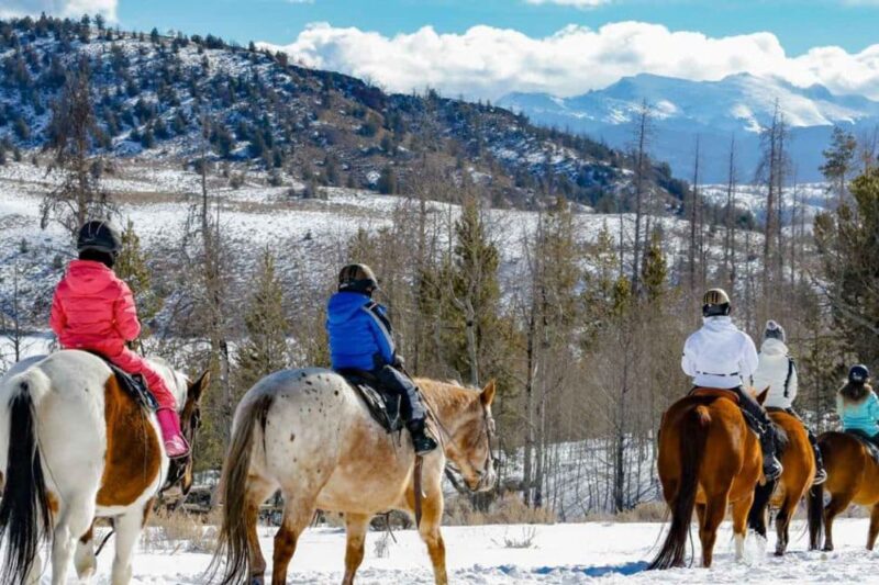 Winter Trail Riding at C Lazy U in Colorado