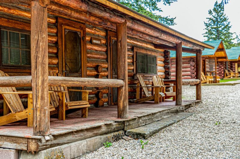 Rustic Cabins at Blackwater Creek Ranch in Wyoming