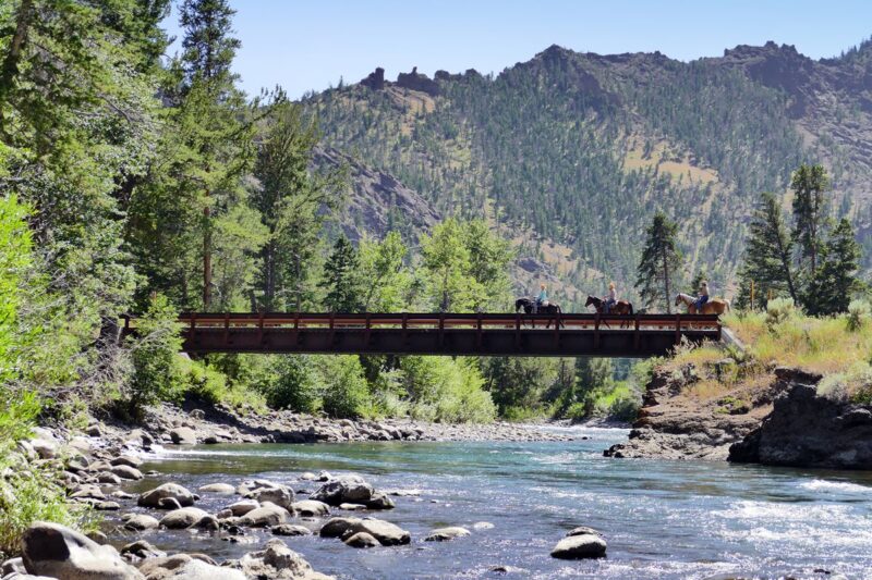 Scenic Riding at Blackwater Creek Ranch in Wyoming