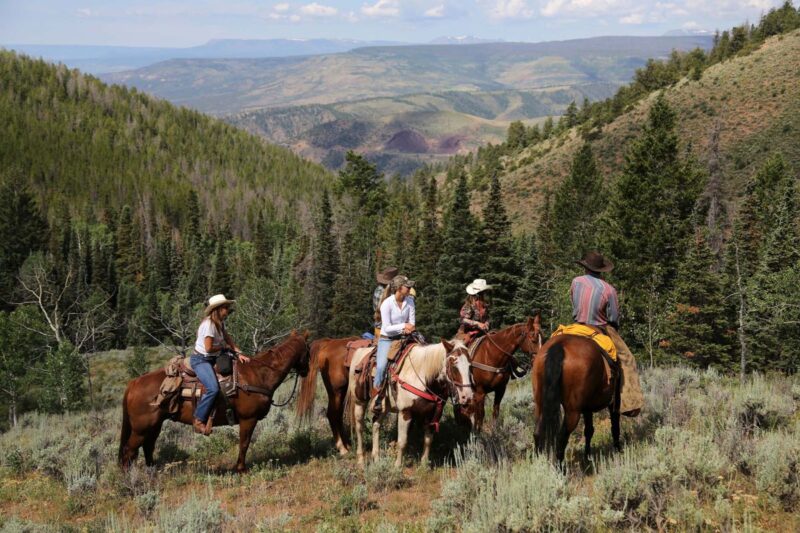 Horseback riding at Black Mountain Ranch in Colorado